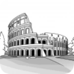 draw landmarks android application logo